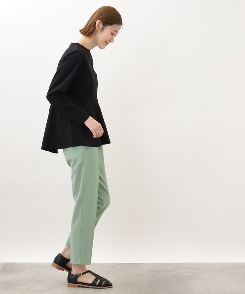 grove(グローブ)の「◆布帛切り替えペプラムプルオーバー(Tシャツ/カットソー・レディース・ライトブルー/アイボリー/ブラック・02/03/01/05/04)」の5枚目の写真