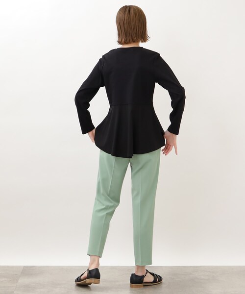 grove(グローブ)の「◆布帛切り替えペプラムプルオーバー(Tシャツ/カットソー・レディース・ライトブルー/アイボリー/ブラック・02/03/01/05/04)」の6枚目の写真