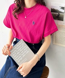GeeRA別注【新色追加】U.S. POLO ASSN.別注 綿100％フレンチスリーブオーバーサイズ刺繍Ｔシャツ