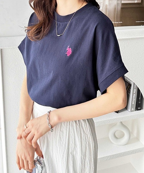 極美品✨最現行 ポロバイラルフローレン フレンチスリーブ シャツ バンドカラー 極美品✨最現行 ポロバイラルフローレン フレンチスリーブ