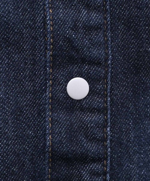 kOhAKU（コハク）の「『パッチワークコットンデニムシャツ』（シャツ/ブラウス・レディース・ブルー・2/1）」の7枚目の写真