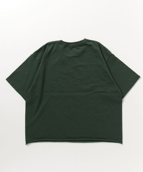 FUNG（ファング）の「[FUNG/ファング] TYPE カットオフプリントTシャツ（Tシャツ/カットソー・レディース・ダークグリーン/ホワイト・M）」の5枚目の写真