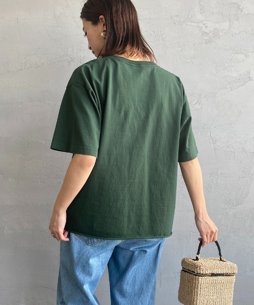 FUNG（ファング）の「[FUNG/ファング] TYPE カットオフプリントTシャツ（Tシャツ/カットソー・レディース・ダークグリーン/ホワイト・M）」の19枚目の写真