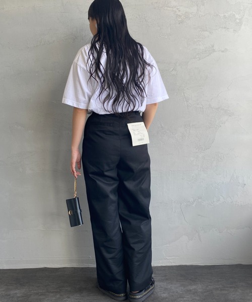 FUNG（ファング）の「[FUNG/ファング] TYPE カットオフプリントTシャツ（Tシャツ/カットソー・レディース・ダークグリーン/ホワイト・M）」の8枚目の写真