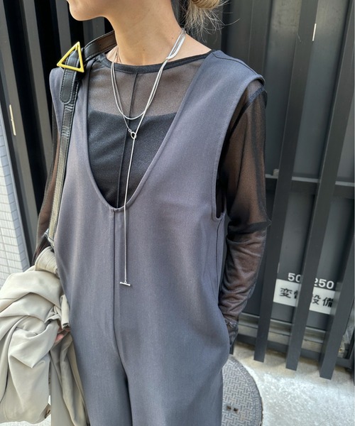 feepur（フェピュール）の「Uネックサロペット（サロペット