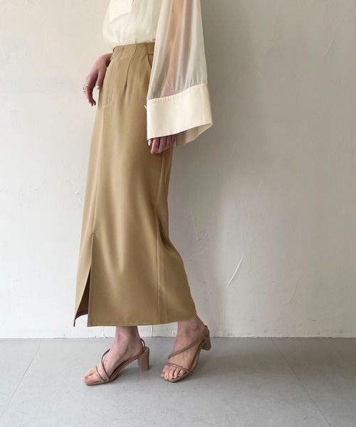 CLEIO(クレイオ)の「【CLEIO】フロントスリットスカート(スカート・レディース・アイボリー/ベージュ・FREE)」の19枚目の写真