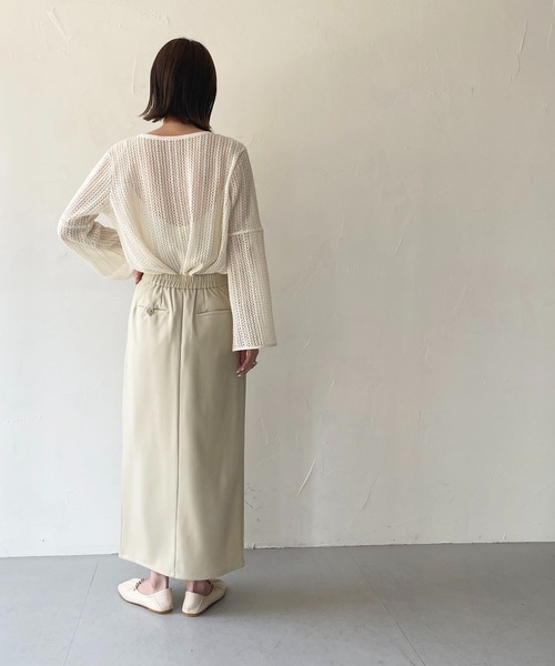 CLEIO(クレイオ)の「【CLEIO】フロントスリットスカート(スカート・レディース・アイボリー/ベージュ・FREE)」の12枚目の写真
