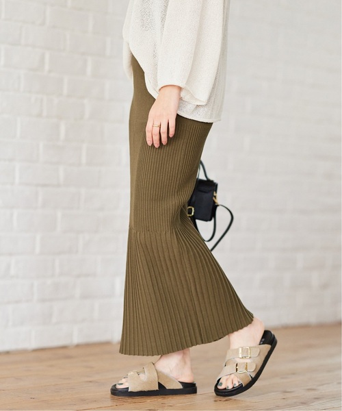 JOURNAL STANDARD（ジャーナルスタンダード）の「《追加》コットンナイロンストレッチリブスカート（スカート・レディース・ブラック/カーキ・FREE）」の11枚目の写真