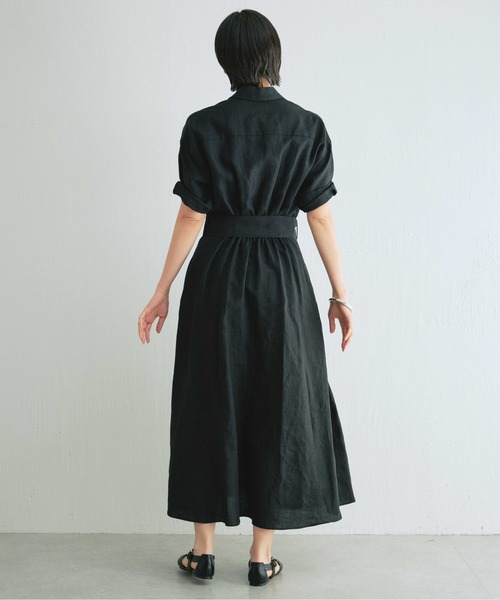 ガリャルダガランテ 2WAYリネンリボンワンピース【大草直子さんコラボ】　ピンク ガリャルダガランテ 大草直子さんコラボ 2wayリネンリボン