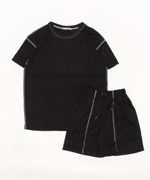 NinaetLina（ニナエリナ）の「カットソーセットアップ（ルームウェア/パジャマ・レディース・ブラック/グレー/ベージュ・M/L/XL）」の9枚目の写真