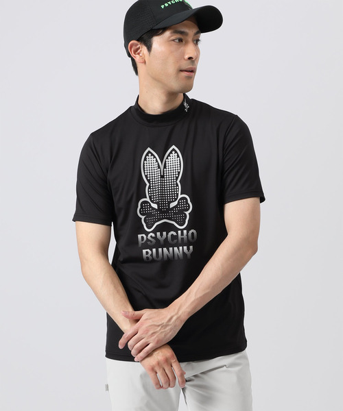 Psycho Bunny サイコバニー ゴルフ モックシャツ メンズ 半袖