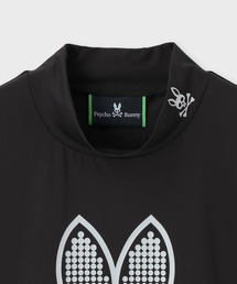 新品 PSYCHO BUNNY グラデロゴパターン モックネック ロングスリーブ WEB限定]リラックスフィット モックネックロングスリーブTシャツ