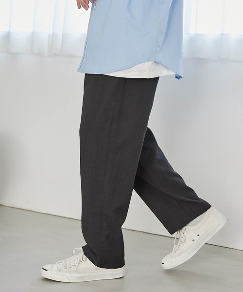 WEGO（ウィゴー）の「WEGO/【セットアップ対応】リネンライクリラックスパンツ（スラックス・メンズ・ベージュ/スミクロ・LARGE/MEDIUM）」の10枚目の写真