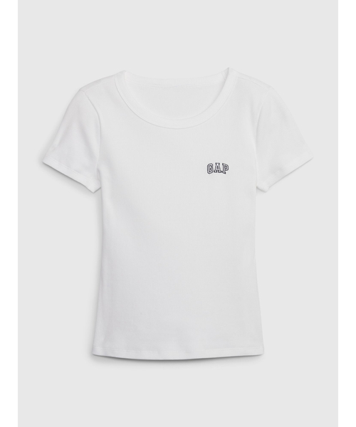 GAP(ギャップ)の「Gapロゴ リブフィット Tシャツ(Tシャツ/カットソー・レディース・ブルー/ホワイト/イエロー/ブラック/グリーン/ピンク・M/S/L/XL/XXS/XS)」の19枚目の写真