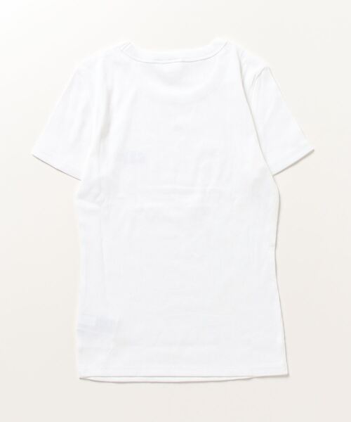 GAP(ギャップ)の「Gapロゴ リブフィット Tシャツ(Tシャツ/カットソー・レディース・ブルー/ホワイト/イエロー/ブラック/グリーン/ピンク・M/S/L/XL/XXS/XS)」の7枚目の写真