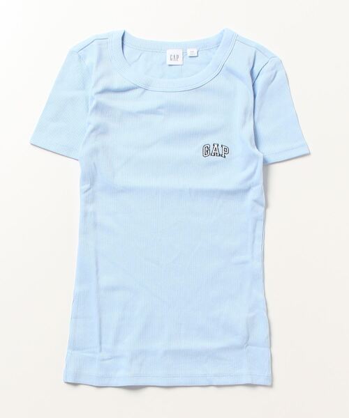 GAP(ギャップ)の「Gapロゴ リブフィット Tシャツ(Tシャツ/カットソー・レディース・ブルー/ホワイト/イエロー/ブラック/グリーン/ピンク・M/S/L/XL/XXS/XS)」の8枚目の写真