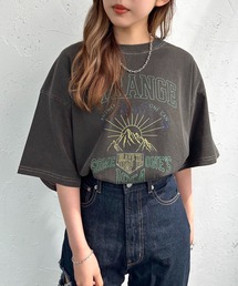 ピグメントヴィンテージライクロックTシャツ【ZOZOTOWN限定アイテム】