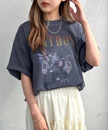 ピグメントヴィンテージライクロックTシャツ【ZOZOTOWN限定アイテム】