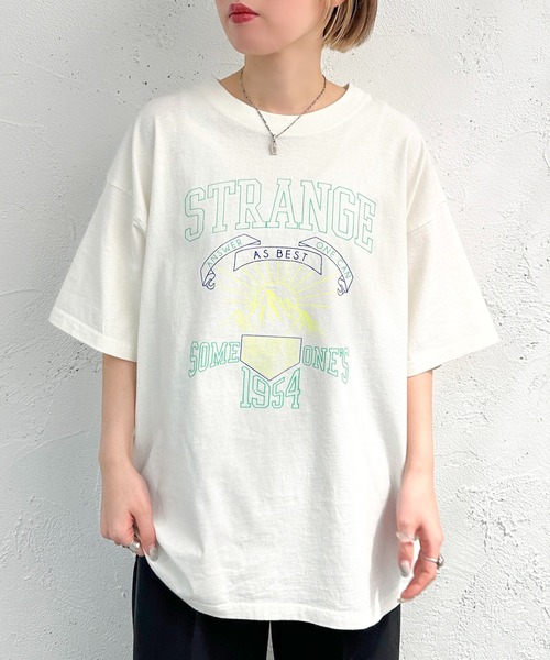 apres jour mignon(アプレジュールミニョン)の「ピグメントヴィンテージライクロックTシャツ【ZOZOTOWN限定アイテム】(Tシャツ/カットソー・レディース・オフホワイト/ブラック系その他/その他/グレー系その他/ブラック系その他2/ホワイト系その他/ネイビー・X-LARGE/フリー)」の19枚目の写真