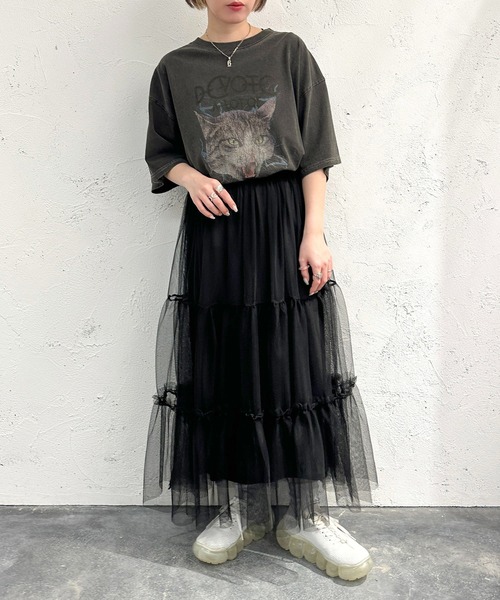 ピグメントヴィンテージライクロックTシャツ【ZOZOTOWN限定アイテム