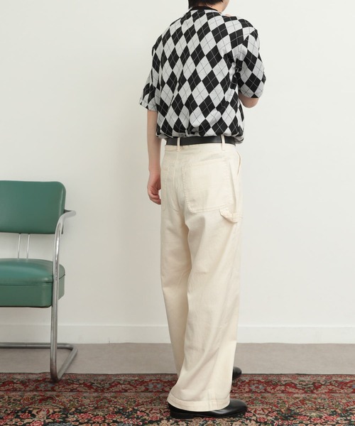 SENSE OF PLACE by URBAN RESEARCH(センスオブプレイスバイアーバンリサーチ)の「アーガイルジャガードTシャツ(5分袖)(Tシャツ/カットソー・メンズ・その他1/その他2/その他3・MEDIUM/LARGE)」の11枚目の写真