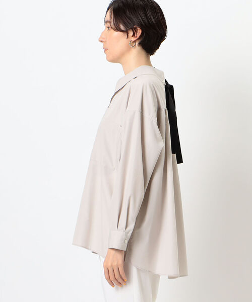 NOLLEY'S（ノーリーズ）の「バック配色リボンシャツ（シャツ/ブラウス