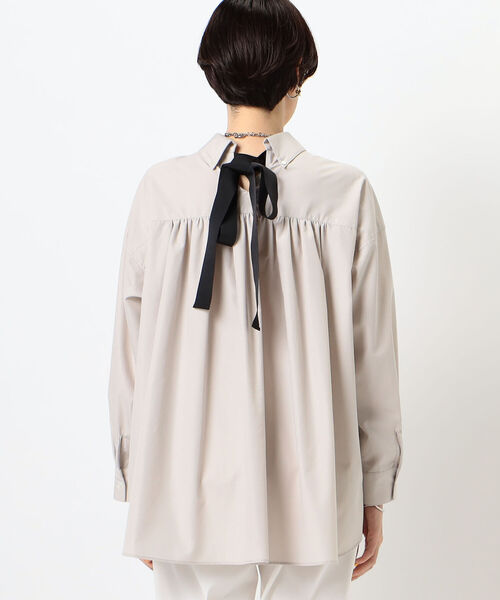 NOLLEY'S（ノーリーズ）の「バック配色リボンシャツ（シャツ/ブラウス