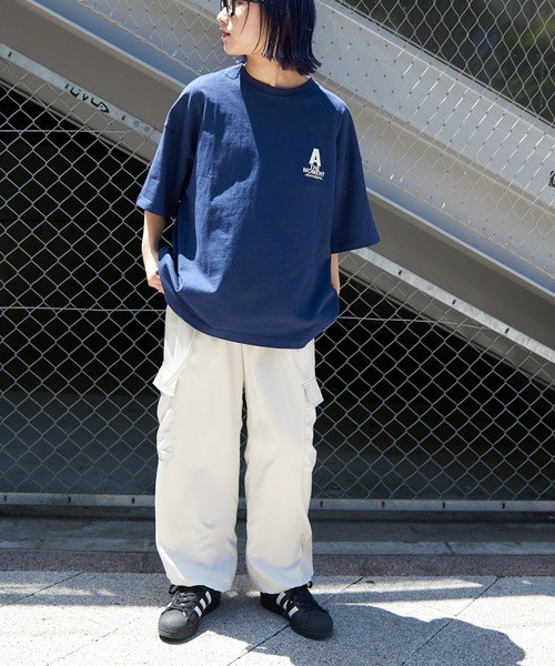 CIAOPANIC TYPY（チャオパニックティピー）の「USAコットンウィークロゴTee（Tシャツ/カットソー・メンズ・ホワイト/チャコールグレー/ネイビー/ブラウン/ブルー・MEDIUM/LARGE）」の22枚目の写真