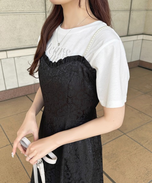 apres jour（アプレジュール）の「パールジャガードフレアキャミ