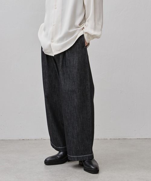 Jent Louis レイヤーデニムパンツ ルーズワイドデニム（デニムパンツ）｜Lui's（ルイス）のファッション