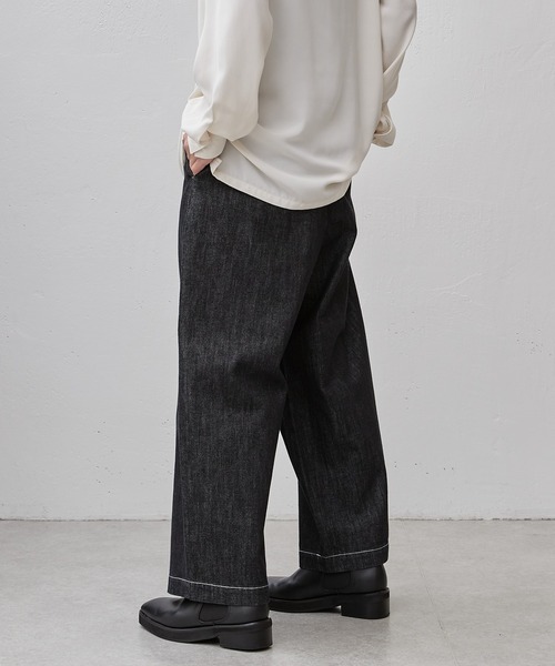 Lui's(ルイス)の「ルーズワイドデニム(デニムパンツ・メンズ・ブラック/インディゴブルー・マルチサイズ)」の15枚目の写真