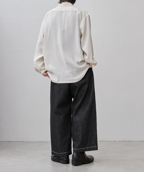 jent louis デニムパンツ　M Zipped-Slit Baggy Denim – Jent Louis