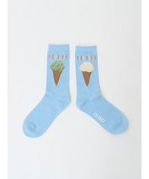 アイスクリーム柄ソックス