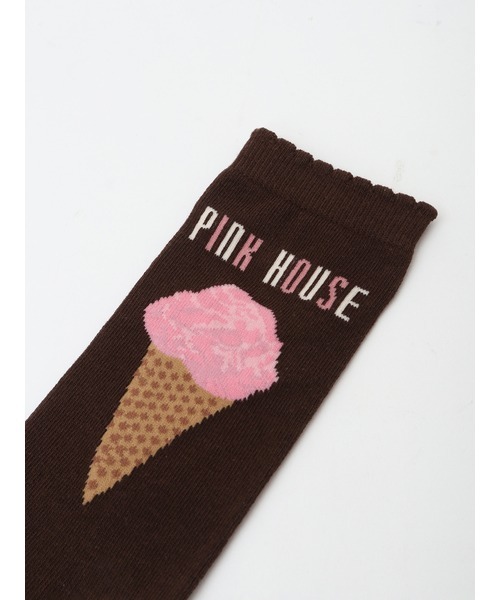 PINK HOUSE（ピンクハウス）の「アイスクリーム柄ソックス（ソックス/靴下・レディース・ブラック/チョコ/ライトブルー/キナリ・フリー）」の18枚目の写真