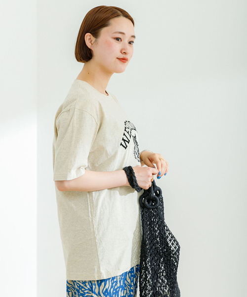 美品❗️plage MIXTA/ミクスタ Tシャツ アイボリー plage（プラージュ）の「【MIXTA/ミクスタ】SP PRINT Tシャツ