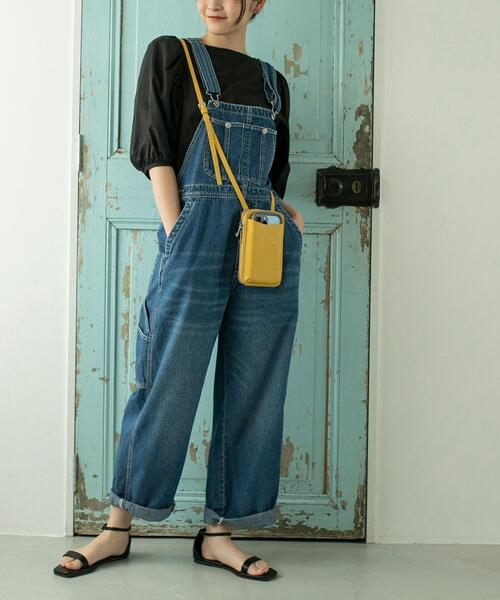 coen（コーエン）の「デニムオーバーオール（サロペット/オーバーオール・レディース・オフホワイト/コバルトブルー・M/L）」の2枚目の写真