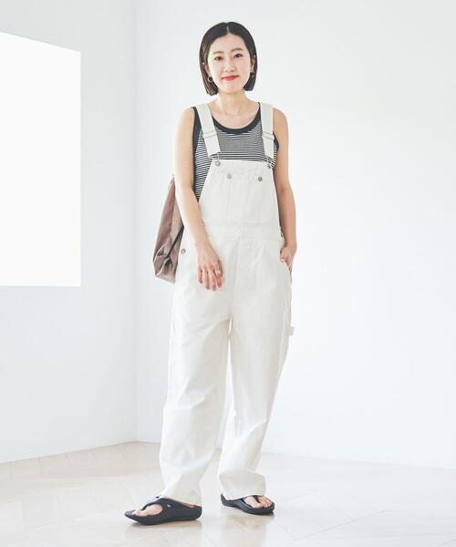 coen（コーエン）の「デニムオーバーオール（サロペット/オーバーオール・レディース・オフホワイト/コバルトブルー・M/L）」の11枚目の写真