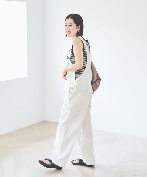 coen（コーエン）の「デニムオーバーオール（サロペット/オーバーオール・レディース・オフホワイト/コバルトブルー・M/L）」の13枚目の写真