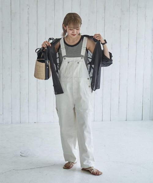 coen（コーエン）の「デニムオーバーオール（サロペット/オーバーオール・レディース・オフホワイト/コバルトブルー・M/L）」の17枚目の写真