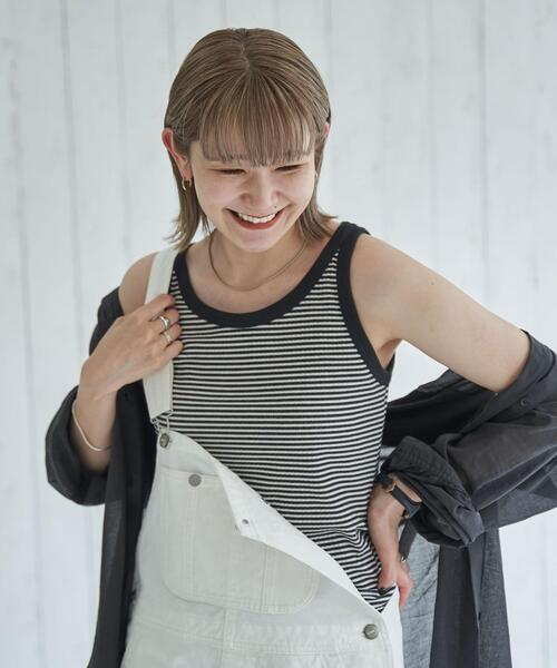 coen（コーエン）の「デニムオーバーオール（サロペット/オーバーオール・レディース・オフホワイト/コバルトブルー・M/L）」の19枚目の写真