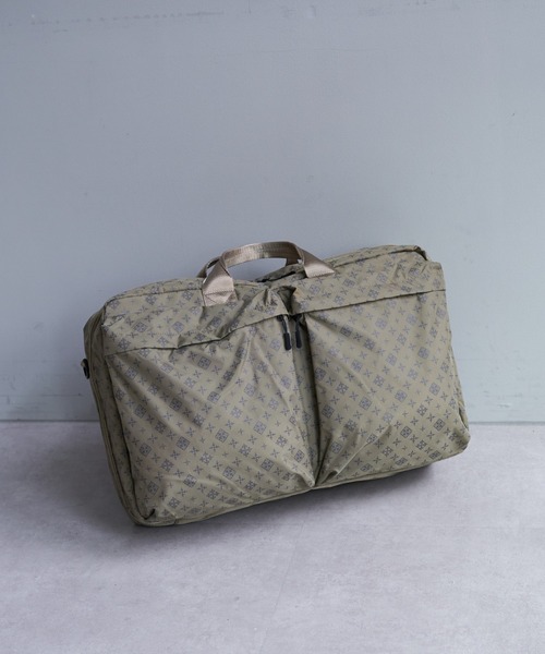 Daily russet(デイリー ラシット)の「モノグラム トラベルボストンバッグ(L)(ボストンバッグ・レディース・グレー/ブラック/カーキ/ネイビー/サンドベージュ・FREE)」の3枚目の写真