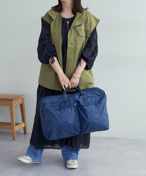 Daily russet(デイリー ラシット)の「モノグラム トラベルボストンバッグ(L)(ボストンバッグ・レディース・グレー/ブラック/カーキ/ネイビー/サンドベージュ・FREE)」の21枚目の写真