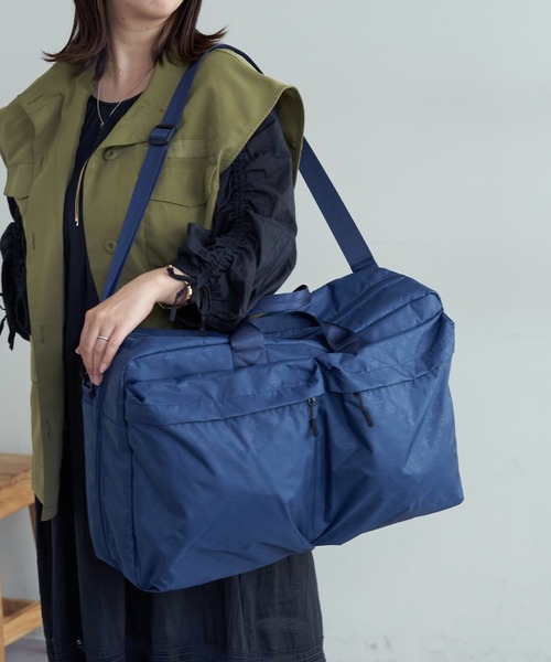 Daily russet(デイリー ラシット)の「モノグラム トラベルボストンバッグ(L)(ボストンバッグ・レディース・グレー/ブラック/カーキ/ネイビー/サンドベージュ・FREE)」の22枚目の写真