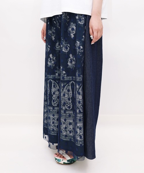 iS ScoLar（イズスカラー）の「532062：花蝶レース柄チュール重ね 2