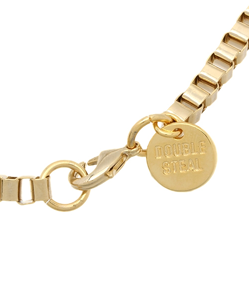 DOUBLE STEAL（ダブルスティール）の「Box Chain ネックレス（ネックレス・メンズ・シルバー/ゴールド・フリー）」の4枚目の写真