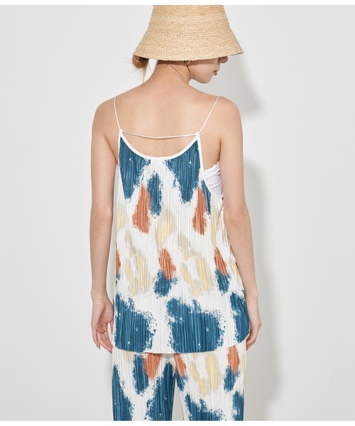 Settimissimo（セッティミッシモ）の「アートプリントプリーツキャミソール（キャミソール・レディース・ブルー/オフホワイト・FREE）」の16枚目の写真