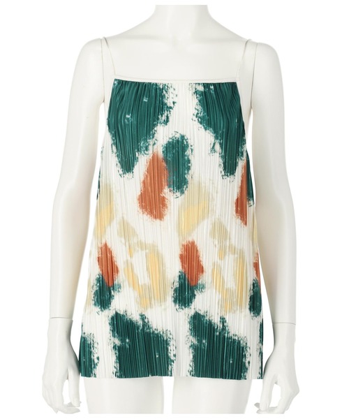 Settimissimo（セッティミッシモ）の「アートプリントプリーツキャミソール（キャミソール・レディース・ブルー/オフホワイト・FREE）」の4枚目の写真