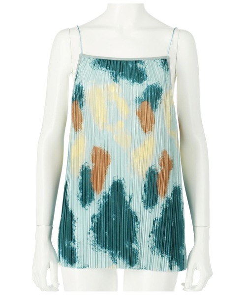 Settimissimo（セッティミッシモ）の「アートプリントプリーツキャミソール（キャミソール・レディース・ブルー/オフホワイト・FREE）」の6枚目の写真