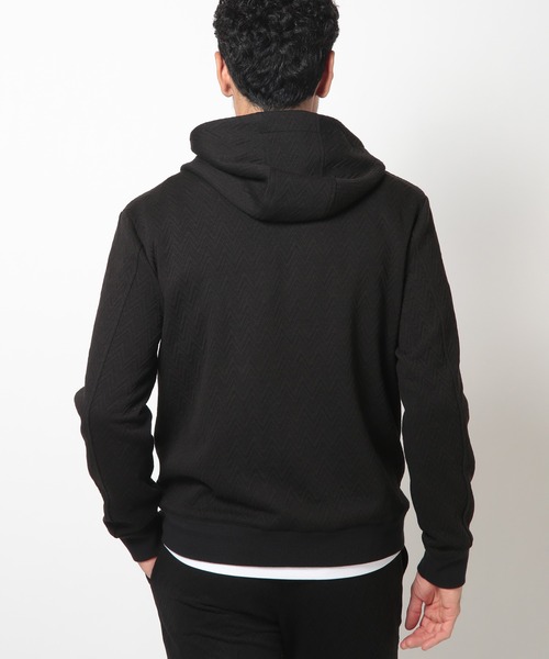 MEN'S BIGI（メンズビギ）の「フクレジャカードプルオーバーパーカ（パーカー・メンズ・ブラック/グレー・02/03/04）」の10枚目の写真