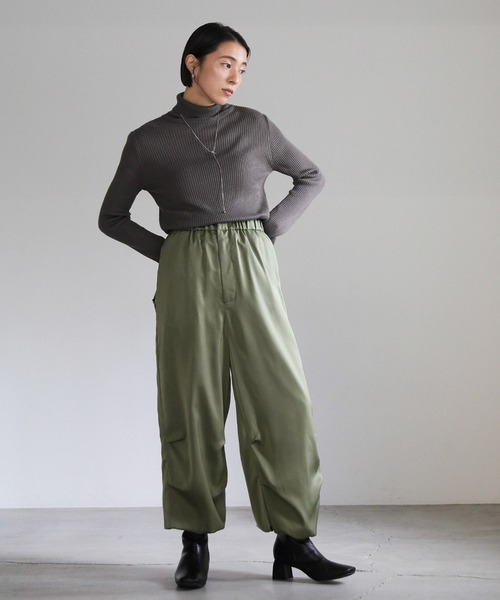 ▼23SS✨美品✨ エーピーストゥディオ イージーカーゴパンツ 2WAY 裾絞り me+em select カーゴパンツ 「 裾絞り可能2WAY 」カモフラ
